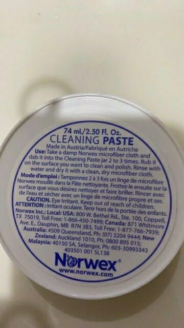 2X NEW Norwex Top Seller Cleaning Paste 74ml - Stain Removal