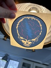 Grateful Dead vtg Inside Window sticker 80s 90s Rare Decal Steal Face Lightning