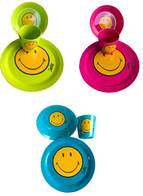 Zak Designs 3-teiliges Melamin-Essensset Mit Teller, Schüssel Und Becher