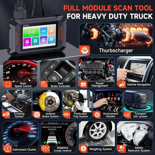 Fcar F802 Heavy Duty Truck Scanner HD All System DPF Regen Oil Reset Diagnostic - Picture 6 of 10