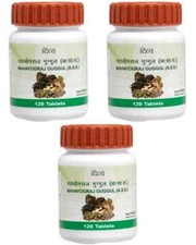 3 X Mahayogaraj Guggul 120 Tablets Ayurvedic Herbal Supplement
