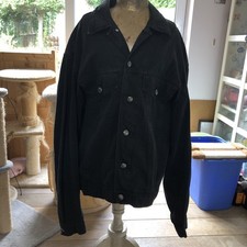 Black Hugo Boss Cotton Jacket Made In Italy size Medium /Large