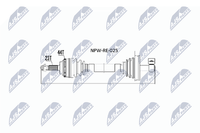 Antriebswelle Nty NPW-RE-025 FüR Megane Renault 1 BA0 Classic LA0 ScÉNic JA0 DA0