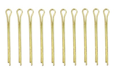 Cotter Pin 5/32  X 3'' Marine Grade C260 Brass McMaster-Carr 98450A260 10-Pack