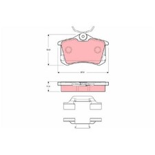 Satz Bremsbeläge Bremsklötze hinten für Audi A8 D2 4D2 TT 8N3 8N9 24441492