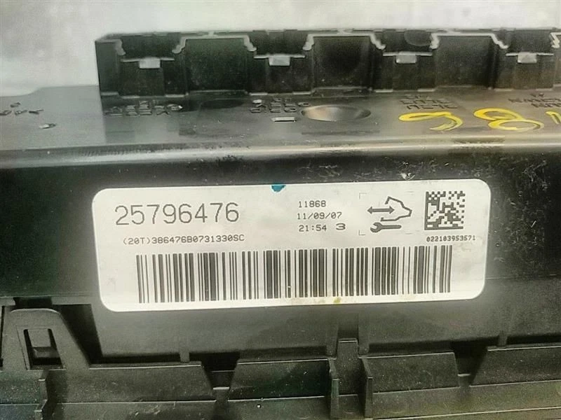 2007-2009 Chevy Silverado 1500 A/C Heater w/o rear defrost w/o heated mir MANUAL - Image 4 of 4