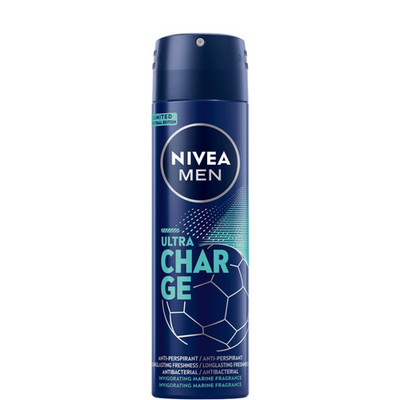 Antyperspirant w sprayu Nivea Men Ultra Charge 72h 150 ml