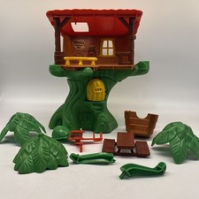 Vintage Weebles Tarzan Jungle Tree Hut House 1974 Hasbro Incomplete 