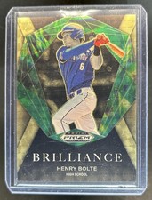 2022 Panini Prizm Draft Picks Henry Bolte Brilliance Prizm Gold Vinyl #1/1