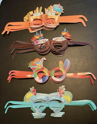 Vinot Beach Pool Party/Summer Luau Photo Prop Decor Eye glasses-4 Styles-29ct.