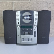 Vtg. Fisher SLIM-1000 AM/FM Radio CD Cassette w/Detachable Speakers  Wall Mount