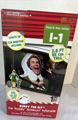 Buddy The Elf Car Buddy Christmas Inflatable Passenger Seat  Funny Gift Open Box