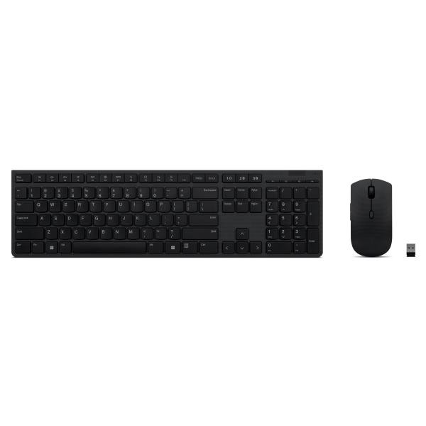 Lenovo Professional Wireless Rechargeable Keyboard and Mouse Combo Italy - 4X31K
