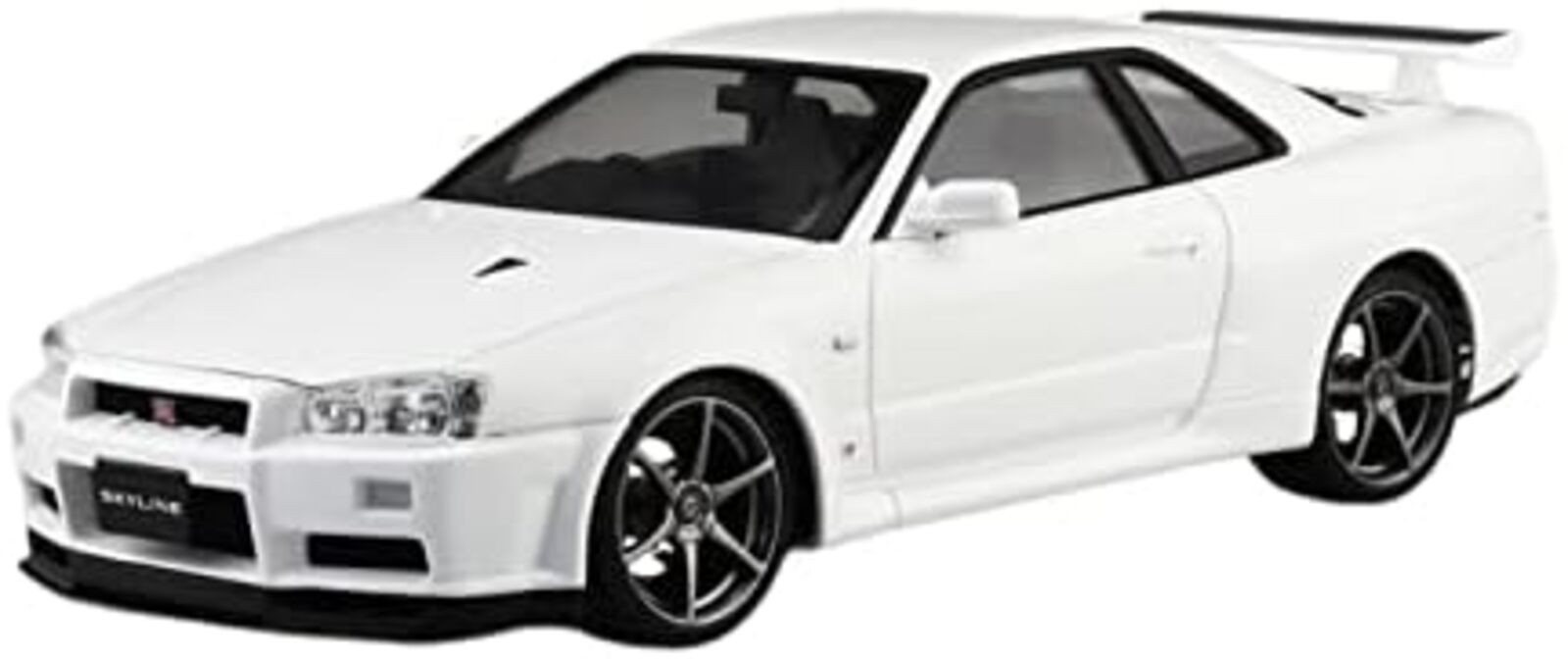 AOSHIMA 1/24 NISSAN BNR34 SKYLINE GT-R V-spec II2000 White Pre-Painted kit F/S