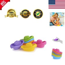 Fun 6-Piece Little Boat Train Bath Toy for Babies - Learn and Play Time