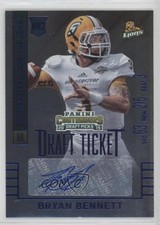 2015 Contenders Draft Picks College Ticket Blue Foil Bryan Bennett #184 Auto 0u7