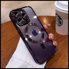 Clear MagSafe Case for iPhone 16 15 14 13 12 11 Pro Max Plus Soft Silicone