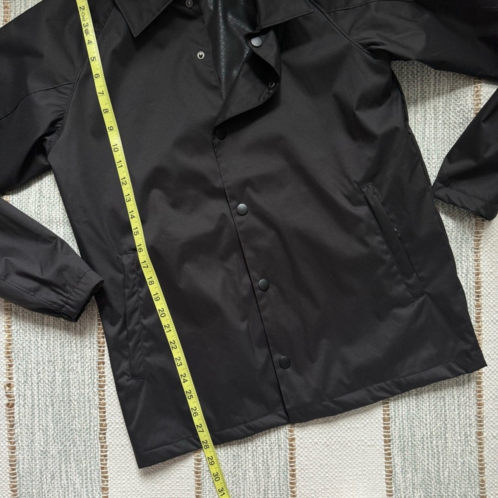 Vertx Black Lightweight Snap Front Collared Windb… - image 4