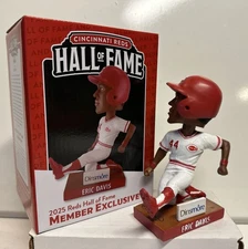 2025 Cincinnati Reds HOF Hall Of Fame Eric Davis Signed Bobblehead