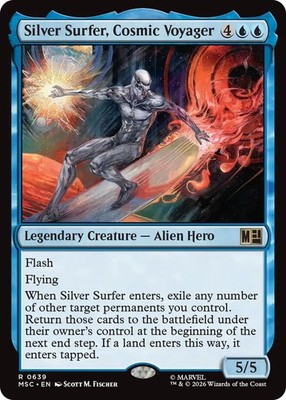 x1 Silver Surfer, Cosmic Voyager R MTG Commander: Marvel Super Heroes M/NM, Engl
