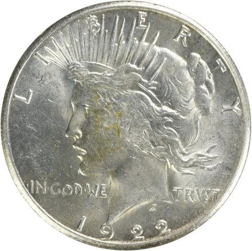 1922-S Peace Silver Dollar AU Uncertified #507