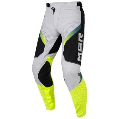 MSR NXT Grid Dirt Bike Motocross MTB Pants 40'' Hi-Viz/Grey/Blue