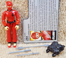 Complete Really Nice Vintage 1987 GI Joe Jinx v1 Ninja Intelligence Filecard