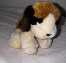 Russ Berrie Mini Plush Puppy Dog Barrels 5 Inch Stuffed Animal