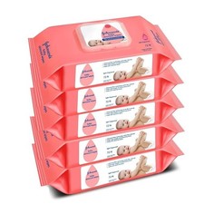 Johnson's Baby Wet Wipes  360 Wipes  Alcohol  Soap Free  Prevents Rashes