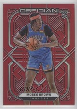 2020-21 Panini Obsidian Electric Etch Red Flood Moses Brown #141 md3