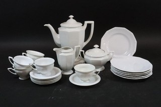 22tlg Kaffeeservice für 6 Pers. Porzellan Maria Weiß Rosenthal (MVL8149)