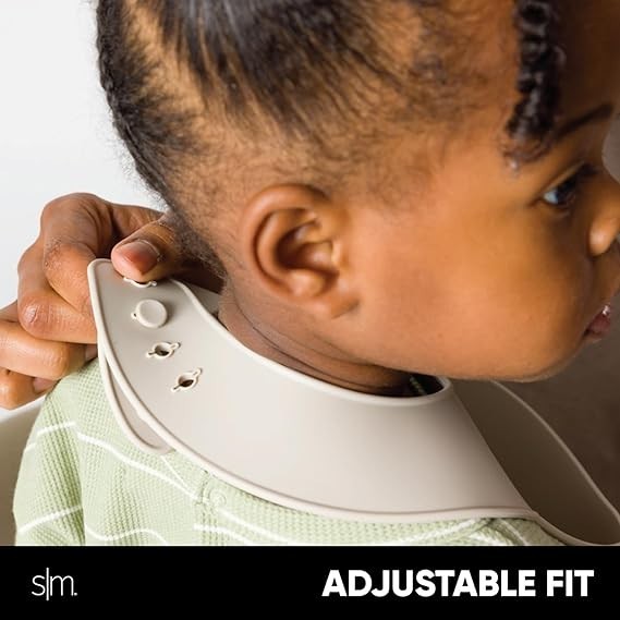 Simple Modern Silicone Bib for Babies, Toddlers | Lightweight and Durable Baby