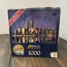 Vintage 2001 New York City Twin Towers Skyline Jigsaw Puzzle 1000 Pcs NOS ST 