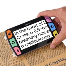 4.3" Portable Digital Video Magnifier, Reading Aid for Low Vision