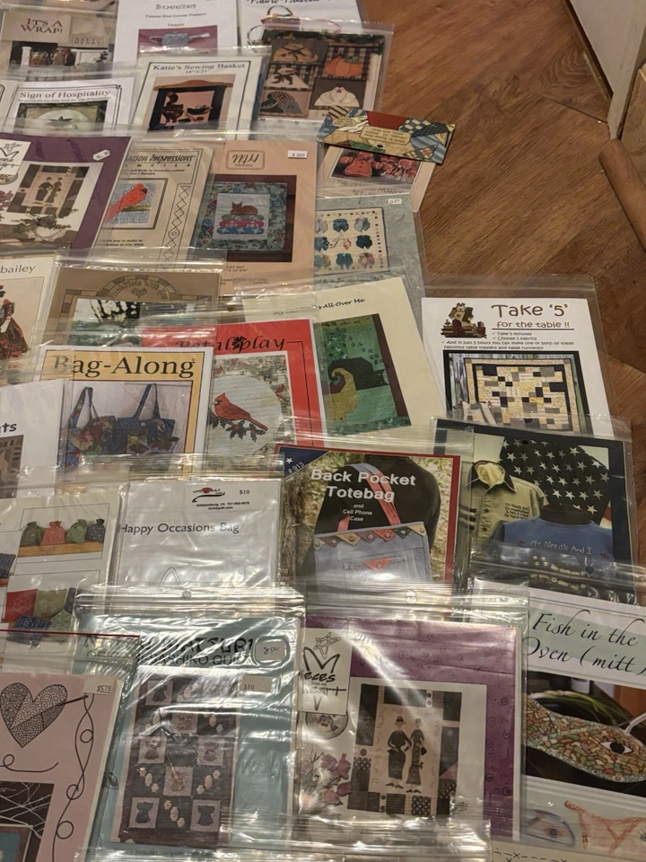 Wholesale Lot X 60 Patterns Crafts Sewing Quilting Ornaments Bags Patchwork (7) - Image 4 of 4