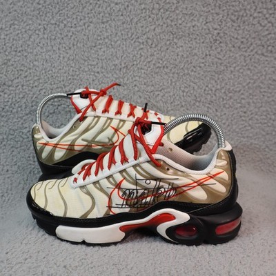 Nike Air Max Plus 5.5 Youth TN GS Script Swoosh White Platinum CQ4815-100 5.5Y