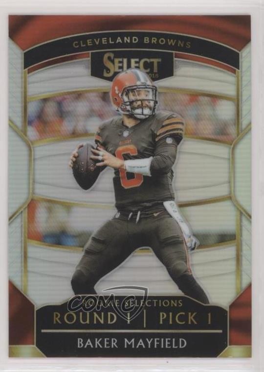 2018 Panini Select Rookie Selections Silver Prizm Baker Mayfield #RS-1 RC k1r