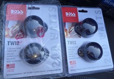 4.pack BOSS Audio Systems TW12 Car Tweeters, 1 Inch, 200 Watts Per Pair