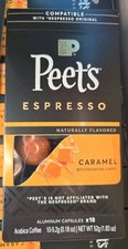 100 Nespresso Peet's Coffee Caramel Espresso Capsules 100Box/10ct BB:5/4/26