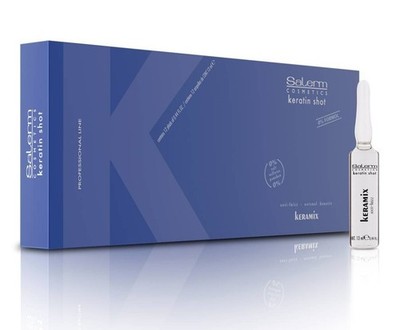 Salerm Keratin Shot Keramix   Intensive Keratin Treatment Ampoules 0.44 oz Pa...