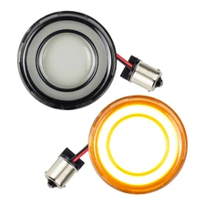 Eagle Lights HALOS 2" Rear Amber LED Turn Signals for Harley-Davidson® Motorcycl