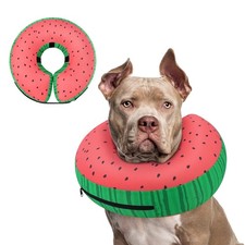 Supet Inflatable Dog Cone Collar Alternative After Surgery, Neck Donut E-Collar