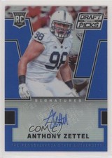 2016 Panini Prizm Collegiate Draft Picks Blue Anthony Zettel #236 Auto 2u3