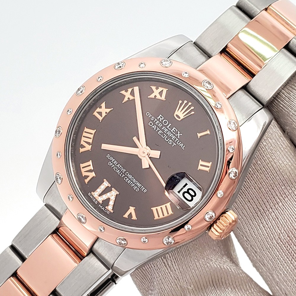 Rolex Datejust 31mm 2-tone Factory Scattered Diamond Bezel