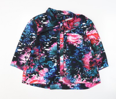 French Connection Damenbluse Mehrfarbig Blumenmuster Größe 12