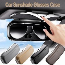 Car Sunglasses Case Holder Cage Box Auto Vehicle Sun Visor Glasses Storage Clip