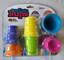 Fat Brain Toy Co. Suction Kupz Creative Tactile Learning Toy 12m+ SEALED