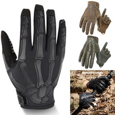 Tactical Skull Skeleton Full Finger Gloves Military Hunting Glove for Men Women