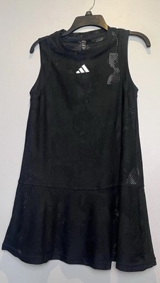 Adidas Melbourne Tennis Dress  / Cover-Up Black Mesh AEROREADY Women s Small NWT