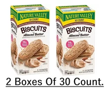 2 Pack - Nature Valley Biscuit Sandwich with Almond Butter 30 ct. free shipping